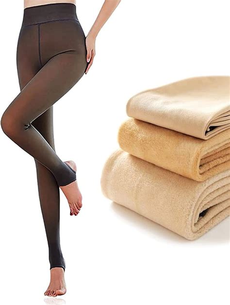 Nude Fleece Lined Tights